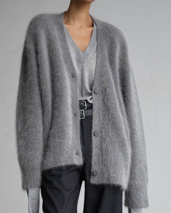 Cashmere Cardigan - Luxurious Comfort & Elegant Black Design-6