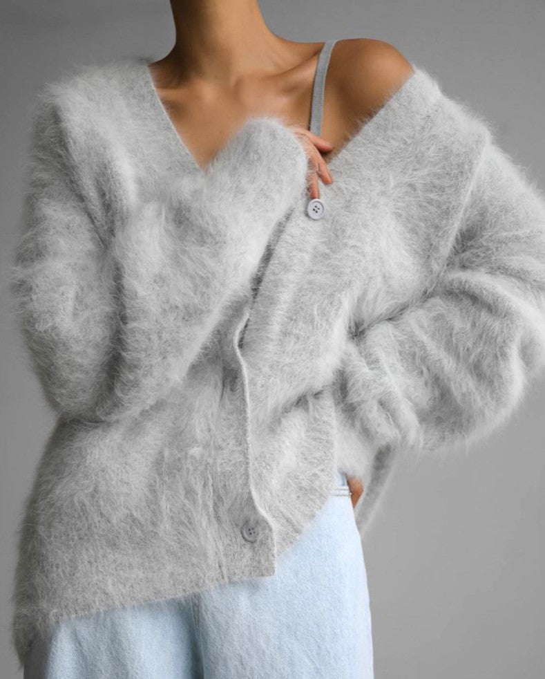 Cashmere Cardigan - Luxurious Comfort & Elegant Black Design-4