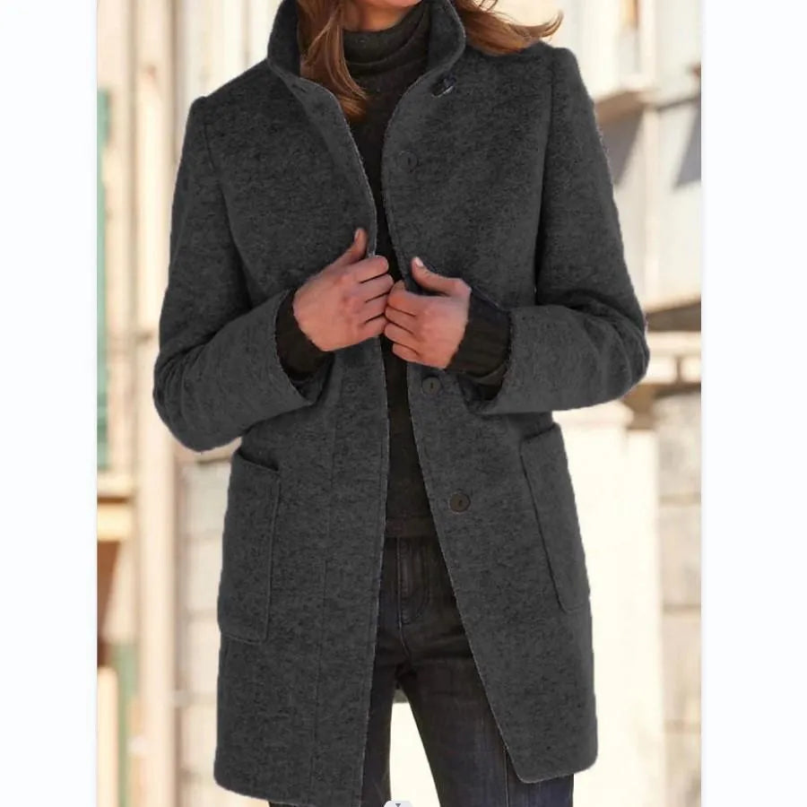 Everyday Elegance Coat - Lightweight Warmth & Flattering Fit for Women-6