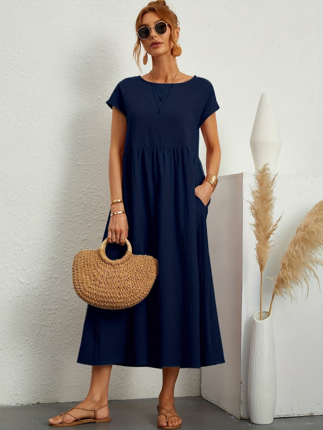 Alexa Women's Summer Dress - Elegant, Relaxed Fit for Any Occasion-4