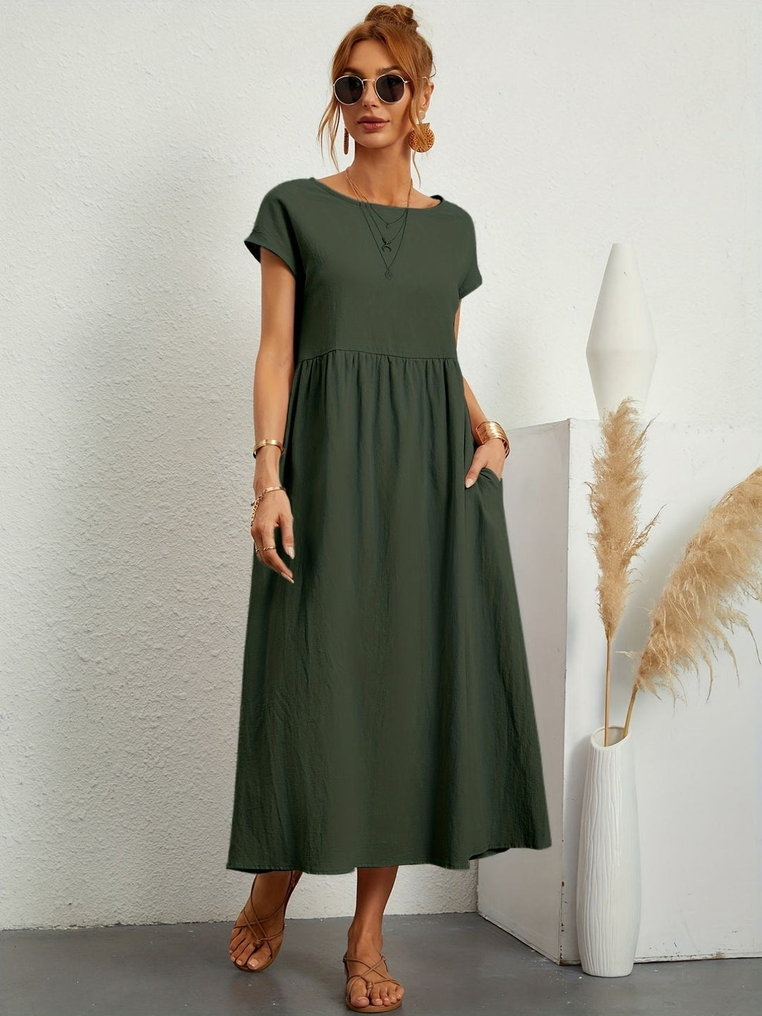 Alexa Women's Summer Dress - Elegant, Relaxed Fit for Any Occasion-1