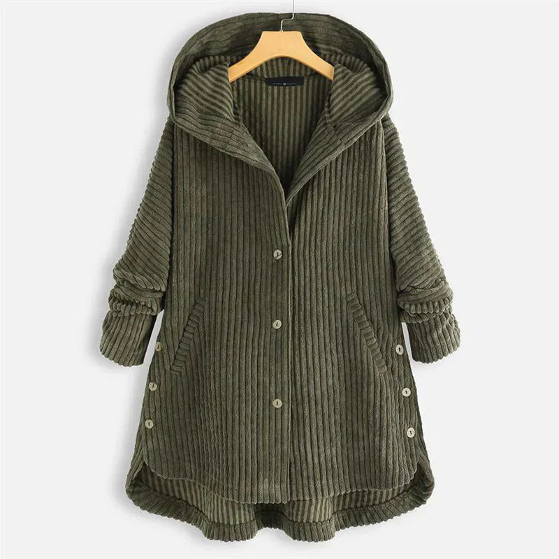 Dana™ Ribbed Hooded Wrap - Soft, Warm & Versatile Cardigan for Autumn-2