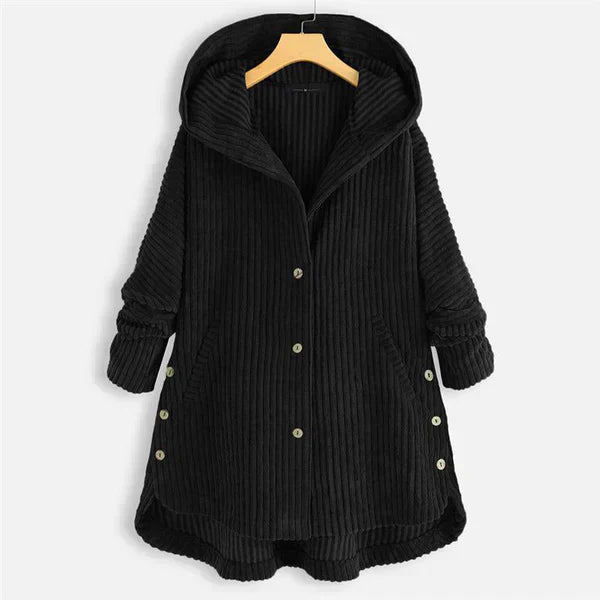 Dana™ Ribbed Hooded Wrap - Soft, Warm & Versatile Cardigan for Autumn-1