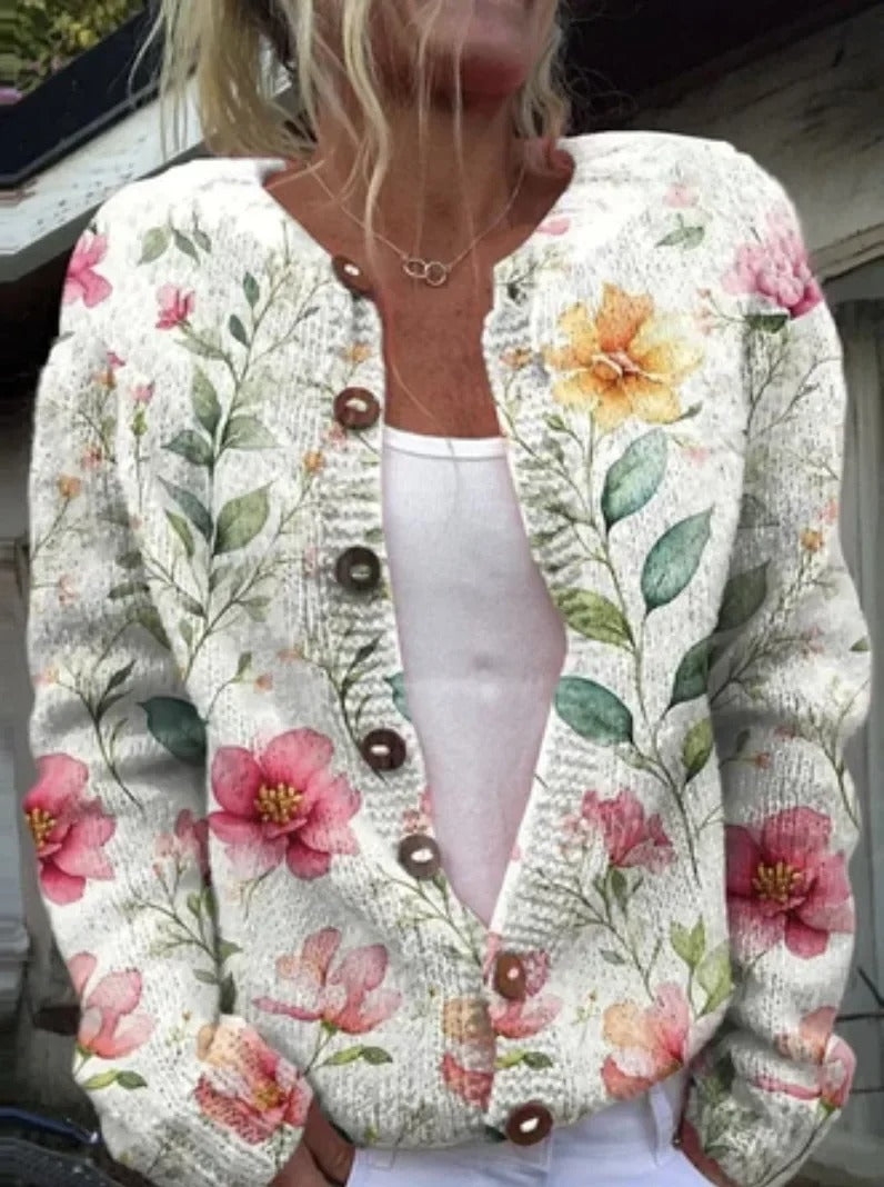 Stylish Flower Pattern Vest - Cozy, Lightweight, Versatile Layering Piece-2