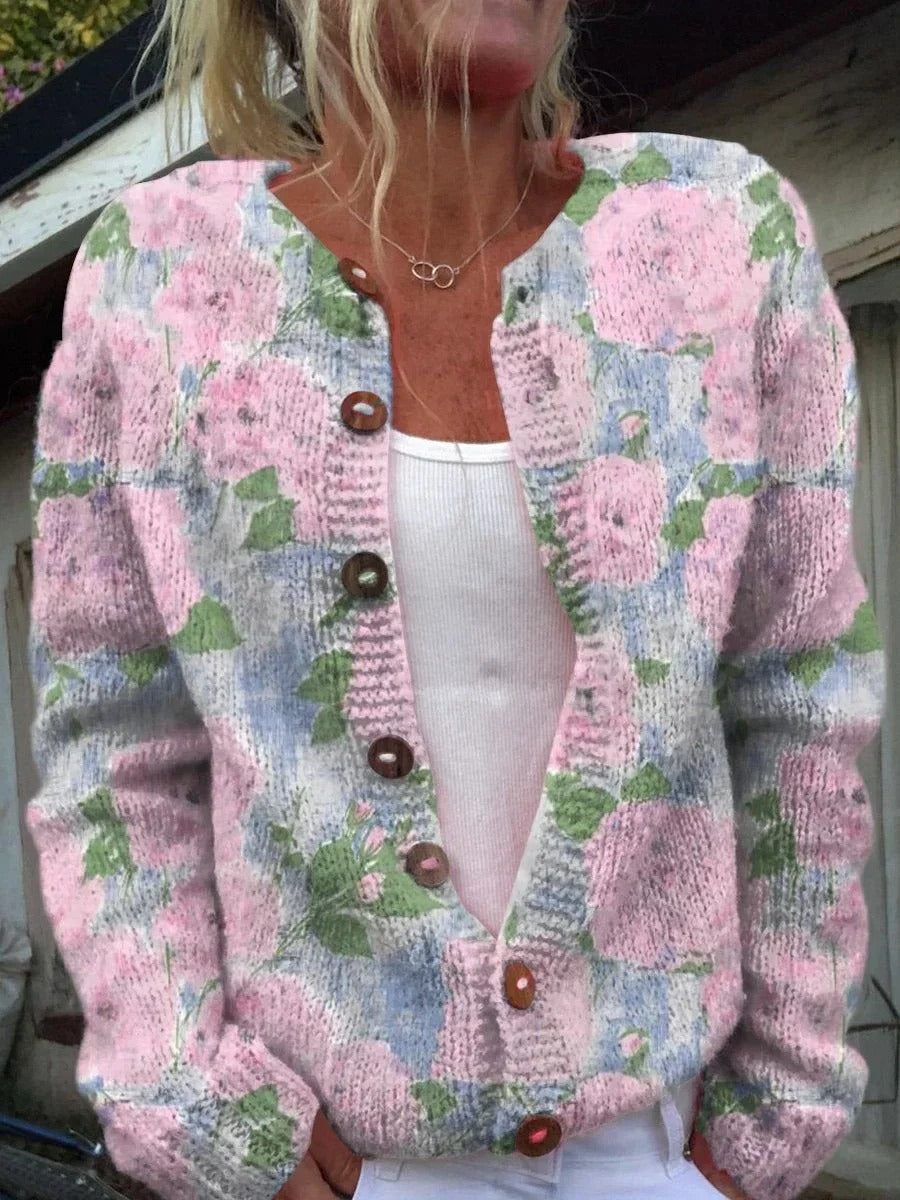 Stylish Flower Pattern Vest - Cozy, Lightweight, Versatile Layering Piece-4