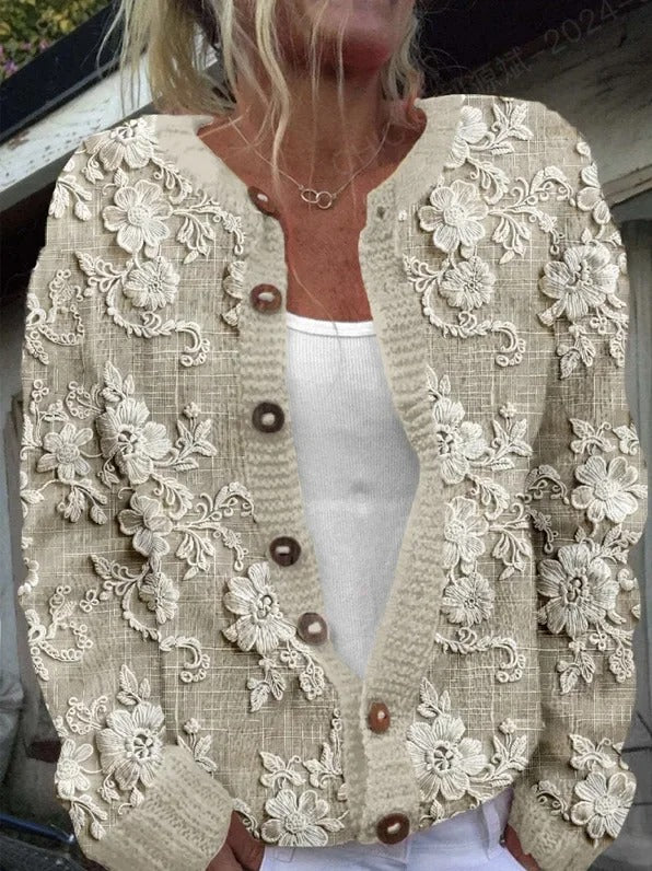 Stylish Flower Pattern Vest - Cozy, Lightweight, Versatile Layering Piece-5